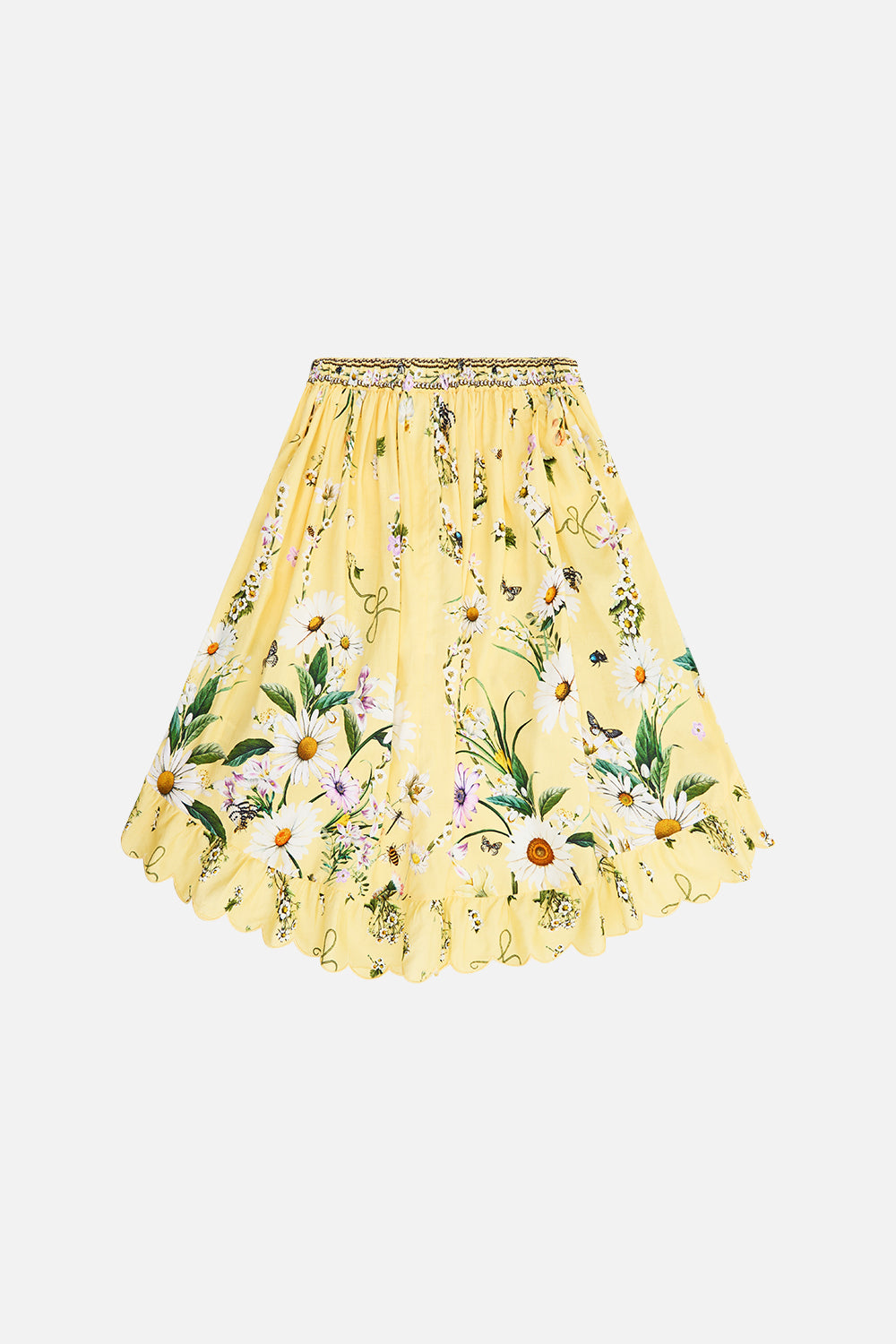 The CAMILLA Kids High Low Skirt With Pockets 4-10 in our Daisy Chains print.