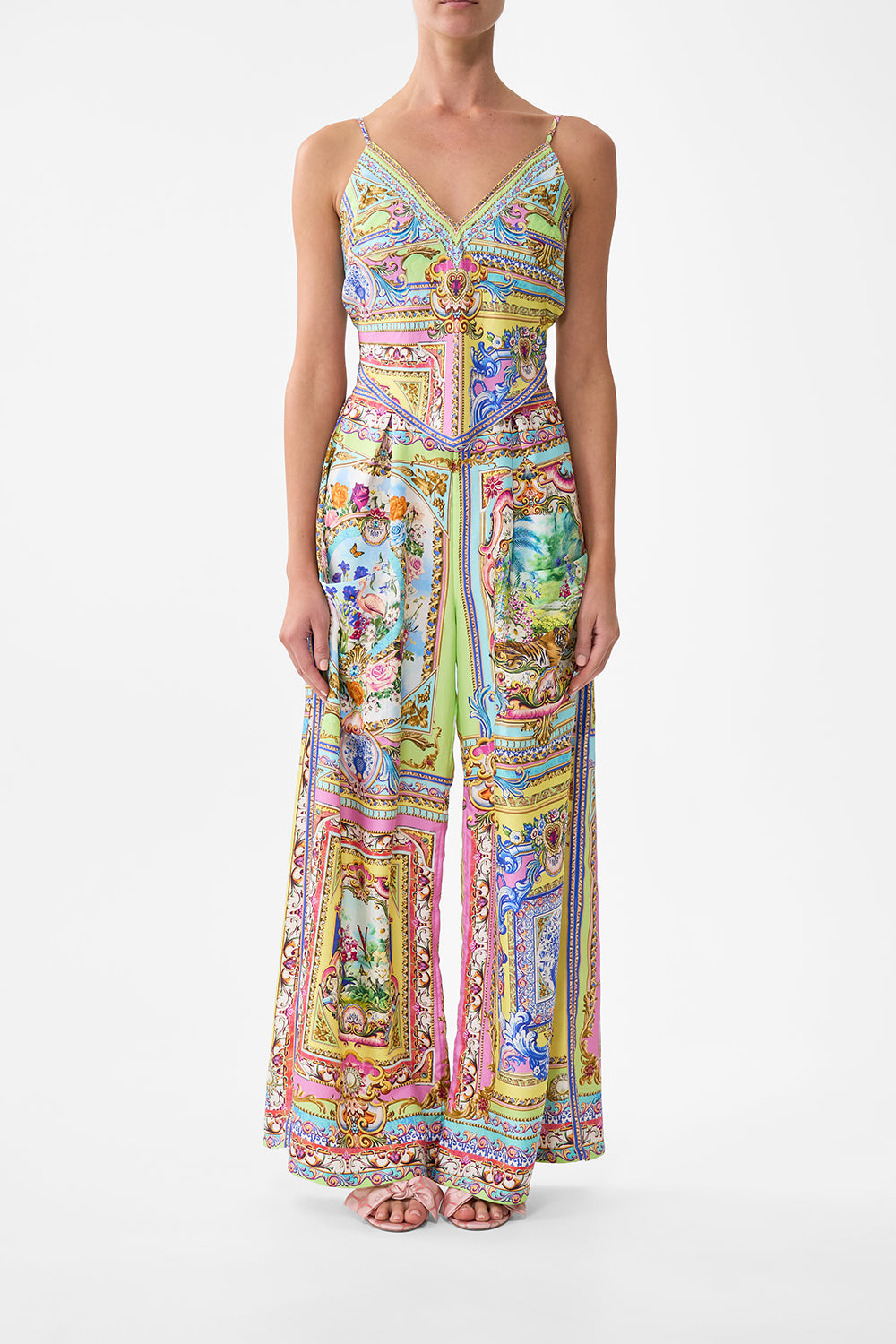 The CAMILLA Tie Back Cami in our Spirit Of Santa Maria print.