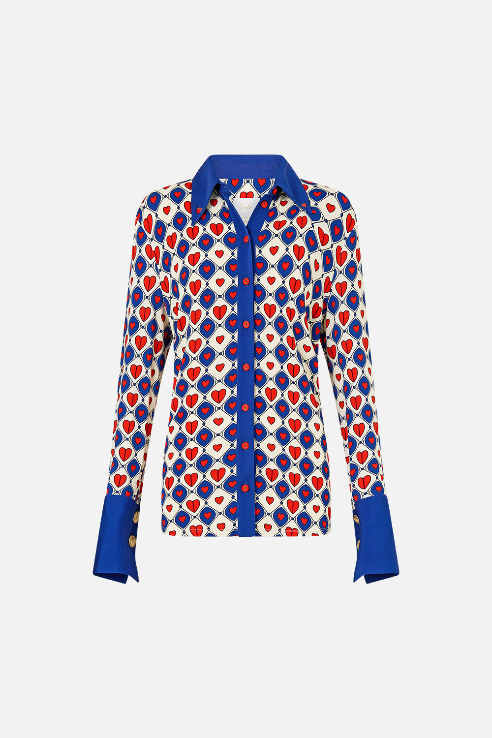 The CAMILLA Fitted Jersey Shirt in our Rinse & Roar print.