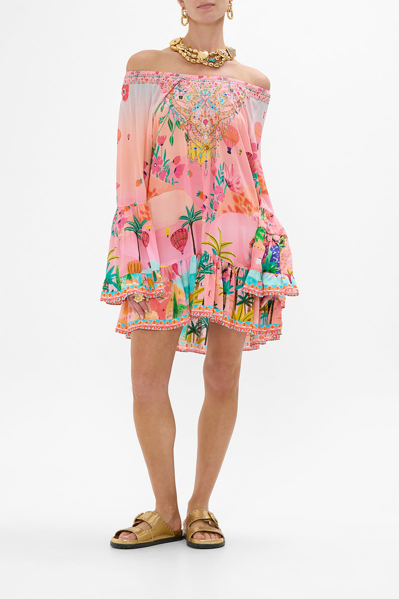Sunset Frill Dress