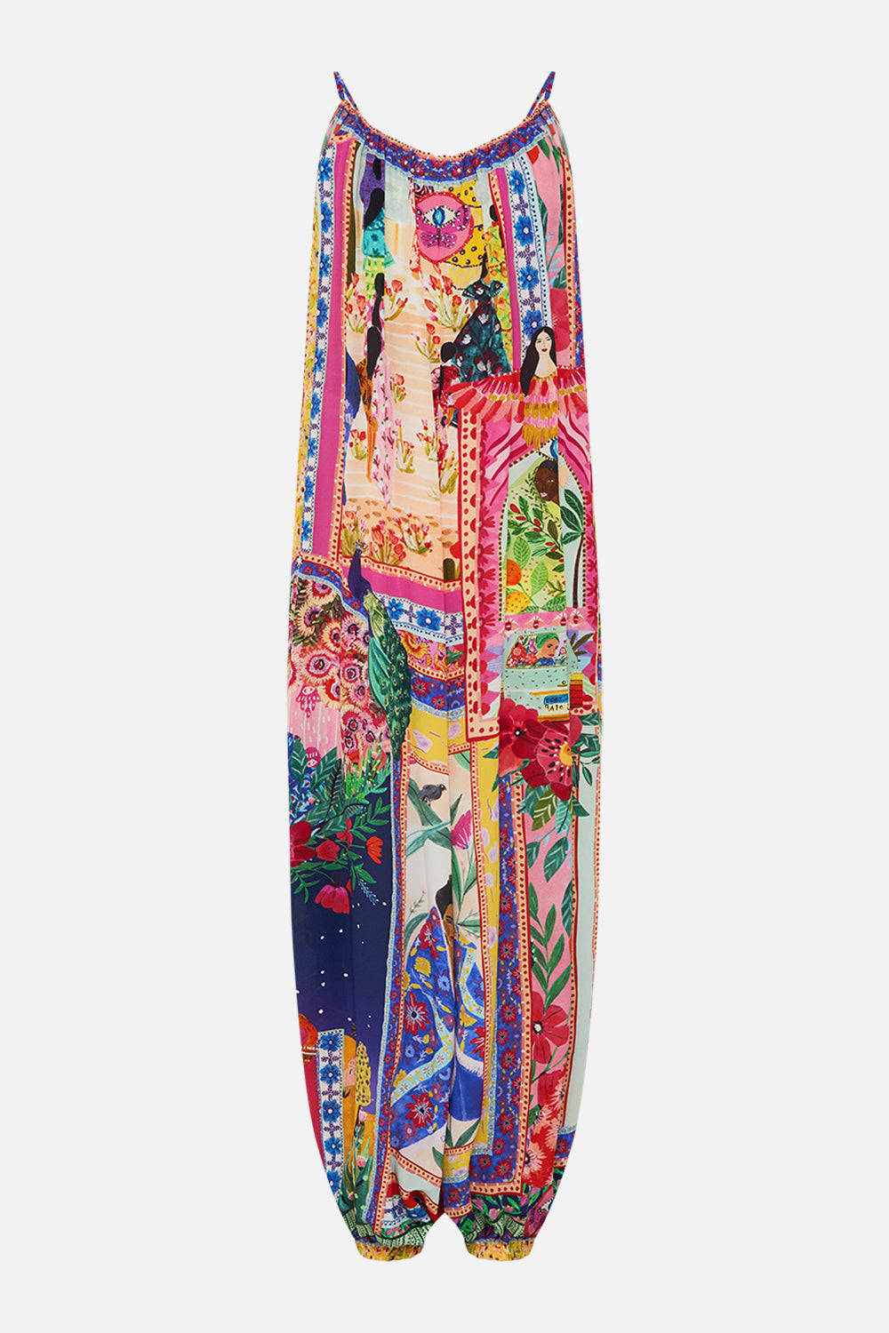 CAMILLA Balloon Jumpsuit in Roeqiyas Realm print.