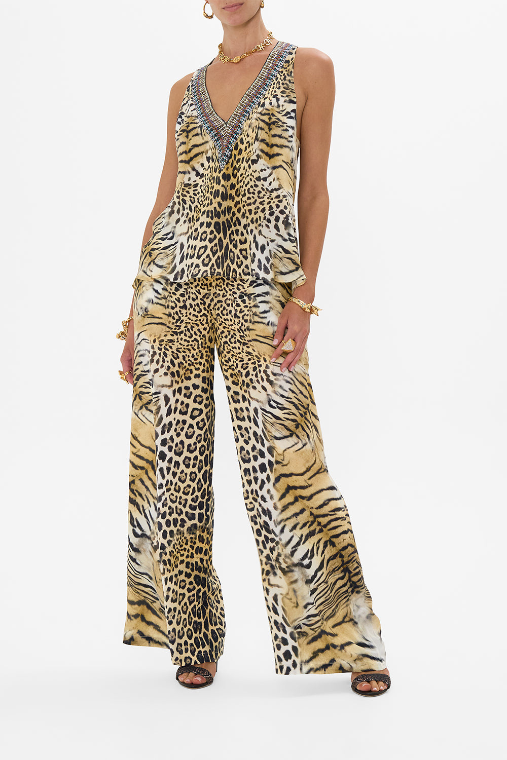 CAMILLA Lounge Pant in Jaguar print