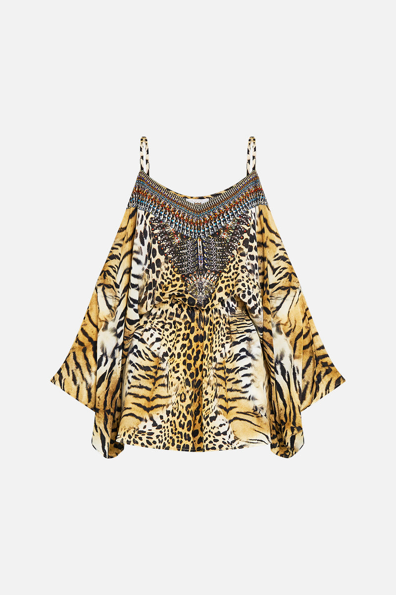 DROP SHOULDER PLAYSUIT LOVE ON THE WING