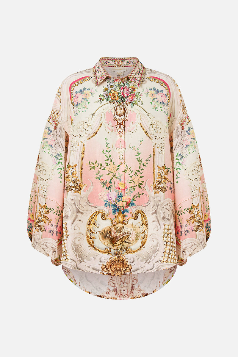 SHORT SLEEVE CAMP COLLARED SHIRT LISBON LULLABY