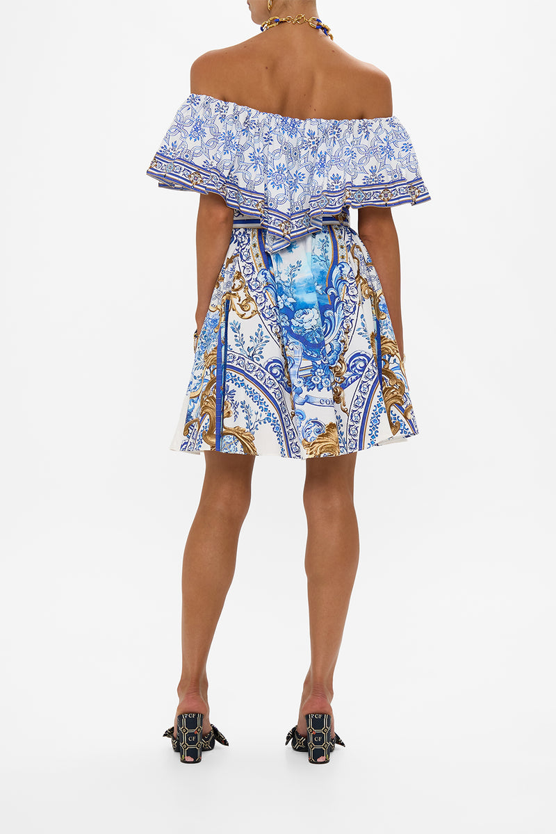 FRILL NECK DRESS WITH HARDWARE AZUL ADVENTURES