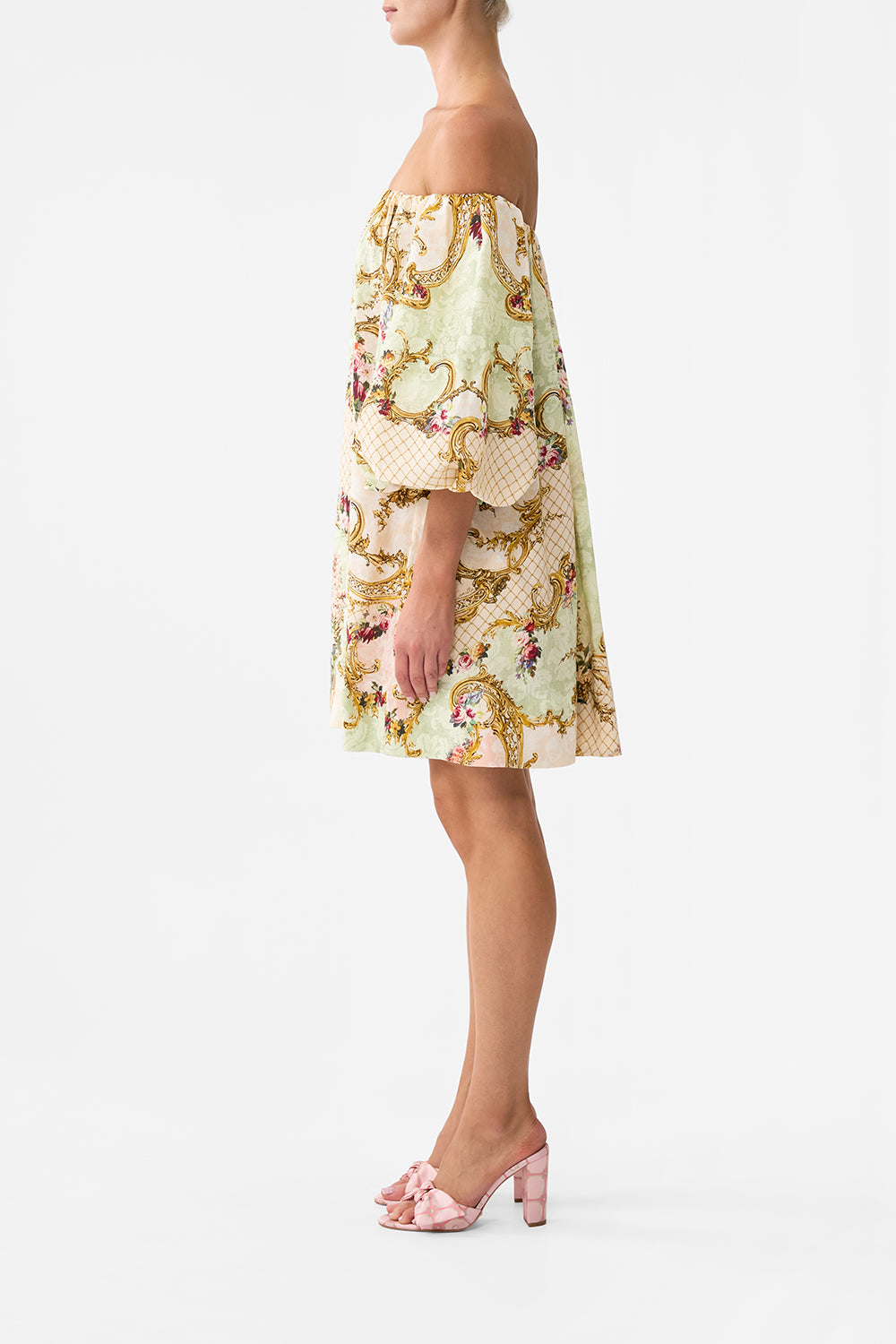 OFF SHOULDER PUFF DRESS THE QUEENS QUARTERS