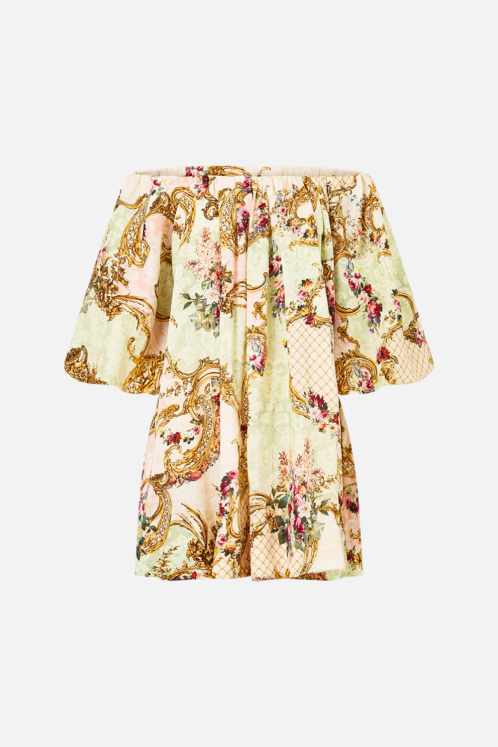 OFF SHOULDER PUFF DRESS THE QUEENS QUARTERS