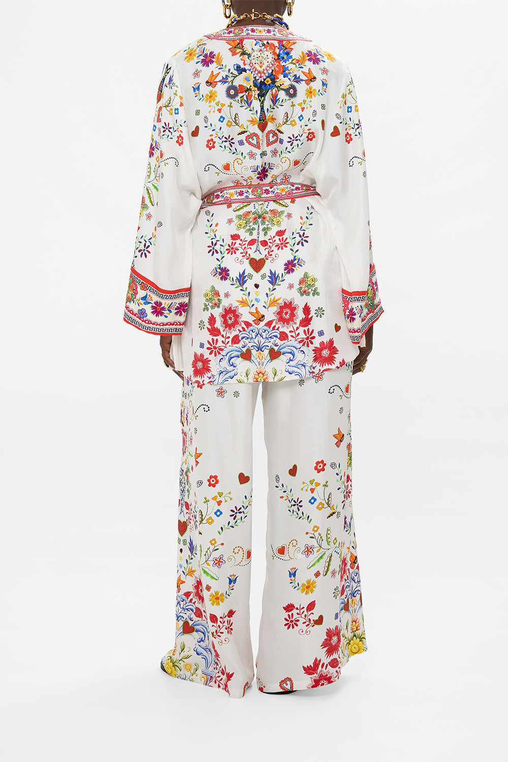 SHORT KIMONO WRAP FAITH, LUCK & JUSTICE