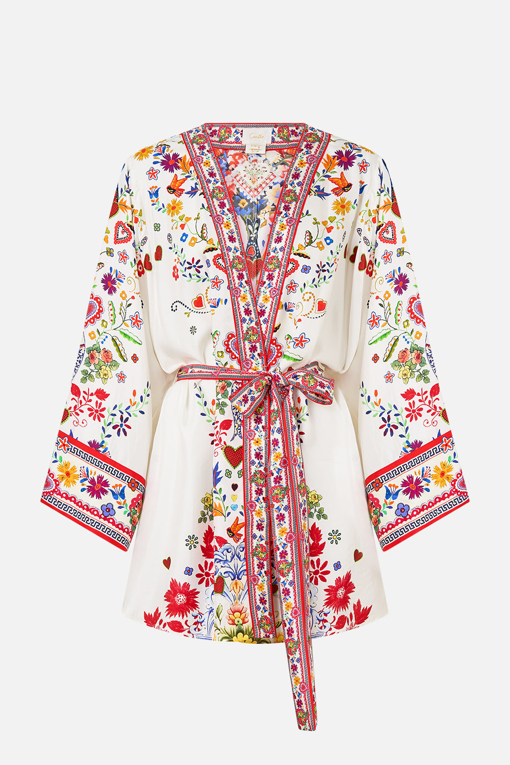 SHORT KIMONO WRAP FAITH, LUCK & JUSTICE