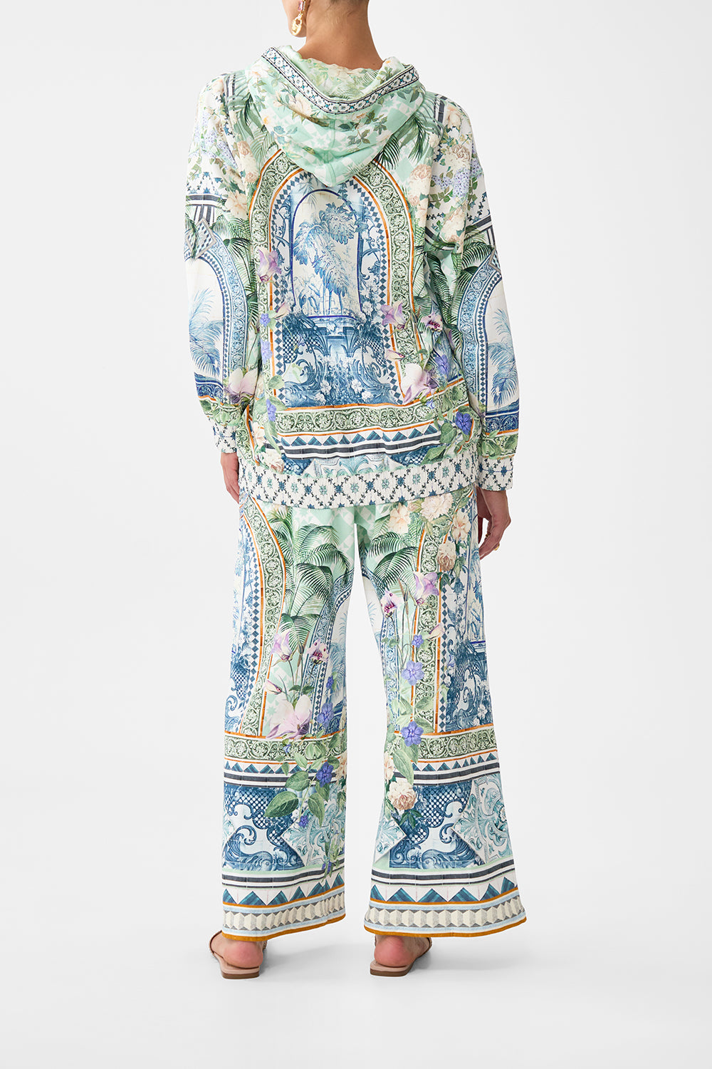 SILK BAND OVERSIZED HOODIE WITH POCKETS JARDIM PARTY