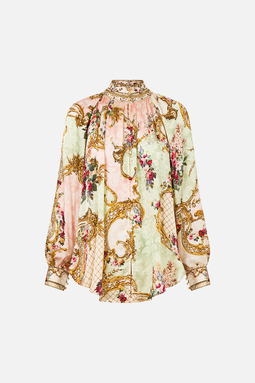 RAGLAN BUTTON UP SHIRT THE QUEENS QUARTERS