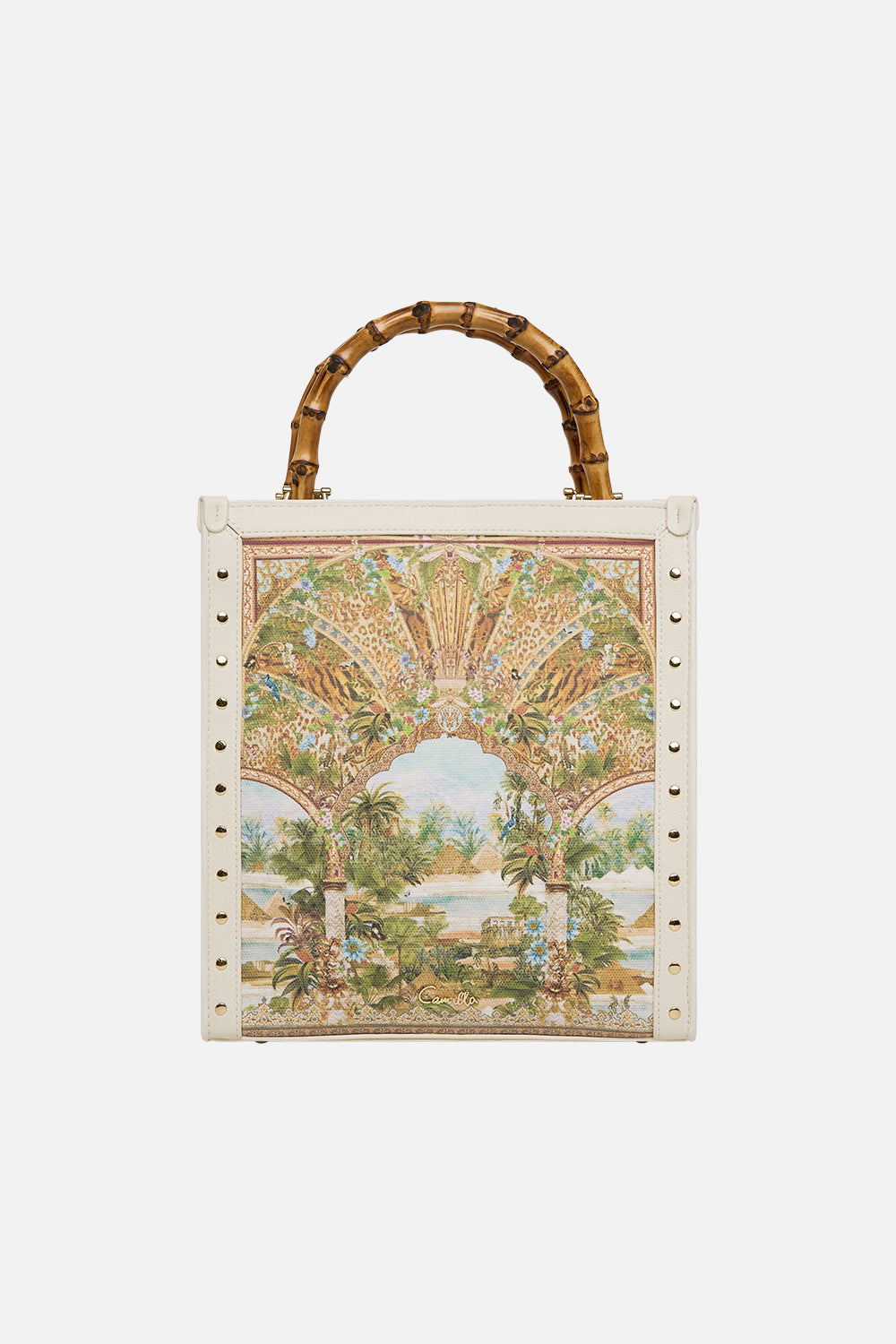 CAMILLA North South Tote in Views Of The Valley print