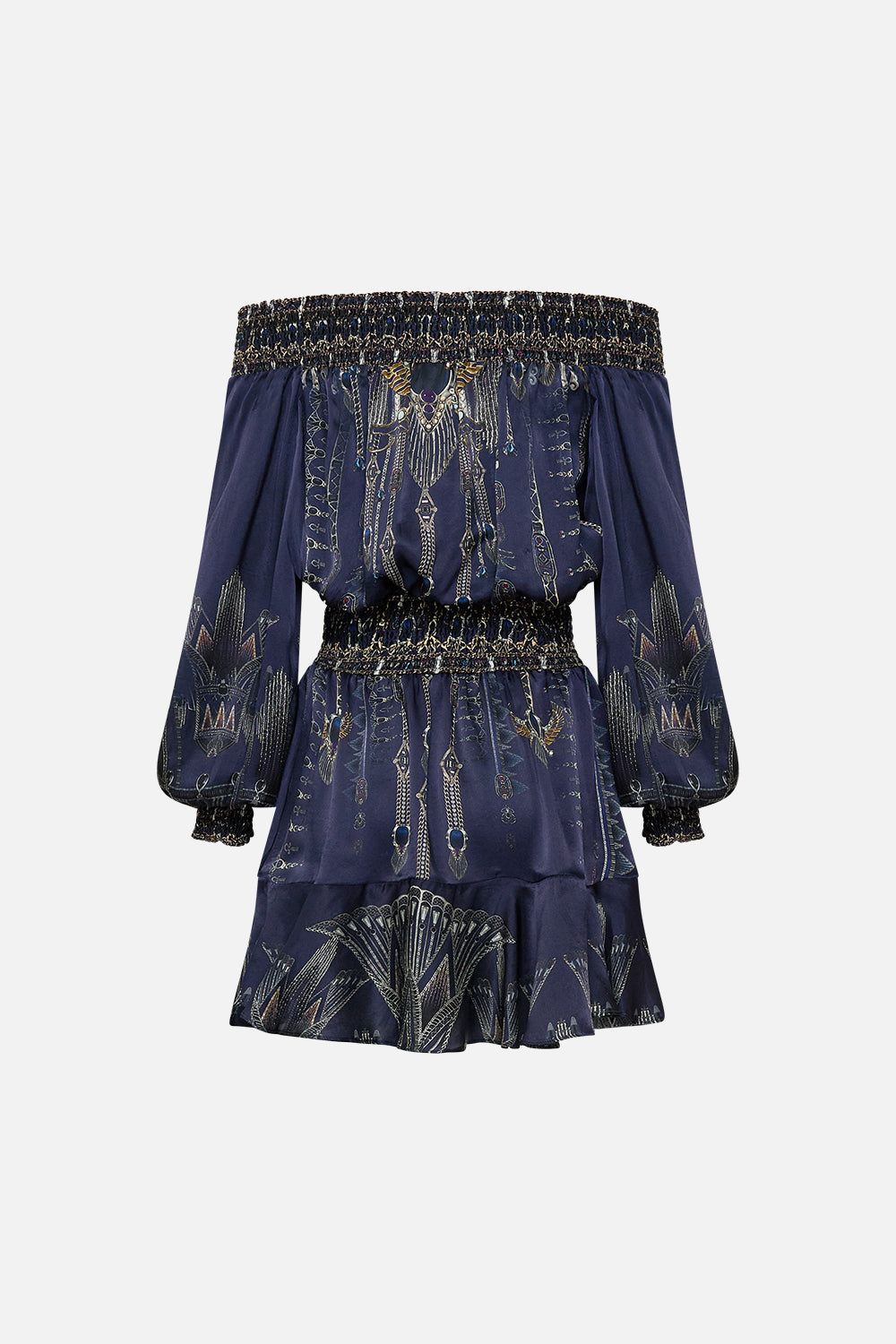 OFF SHOULDER SHORT DRESS THE EGYPT EFFECT