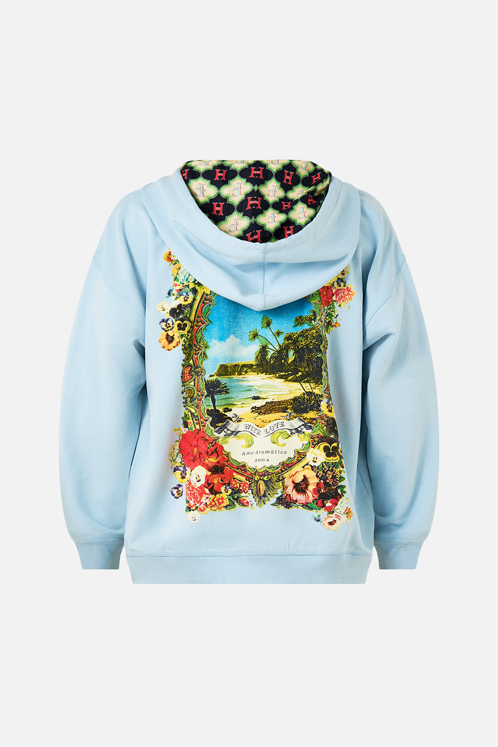 The CAMILLA Relaxed Fit Oversized Hoodie W Kanga Pocket in our Bathing Bombshell print.