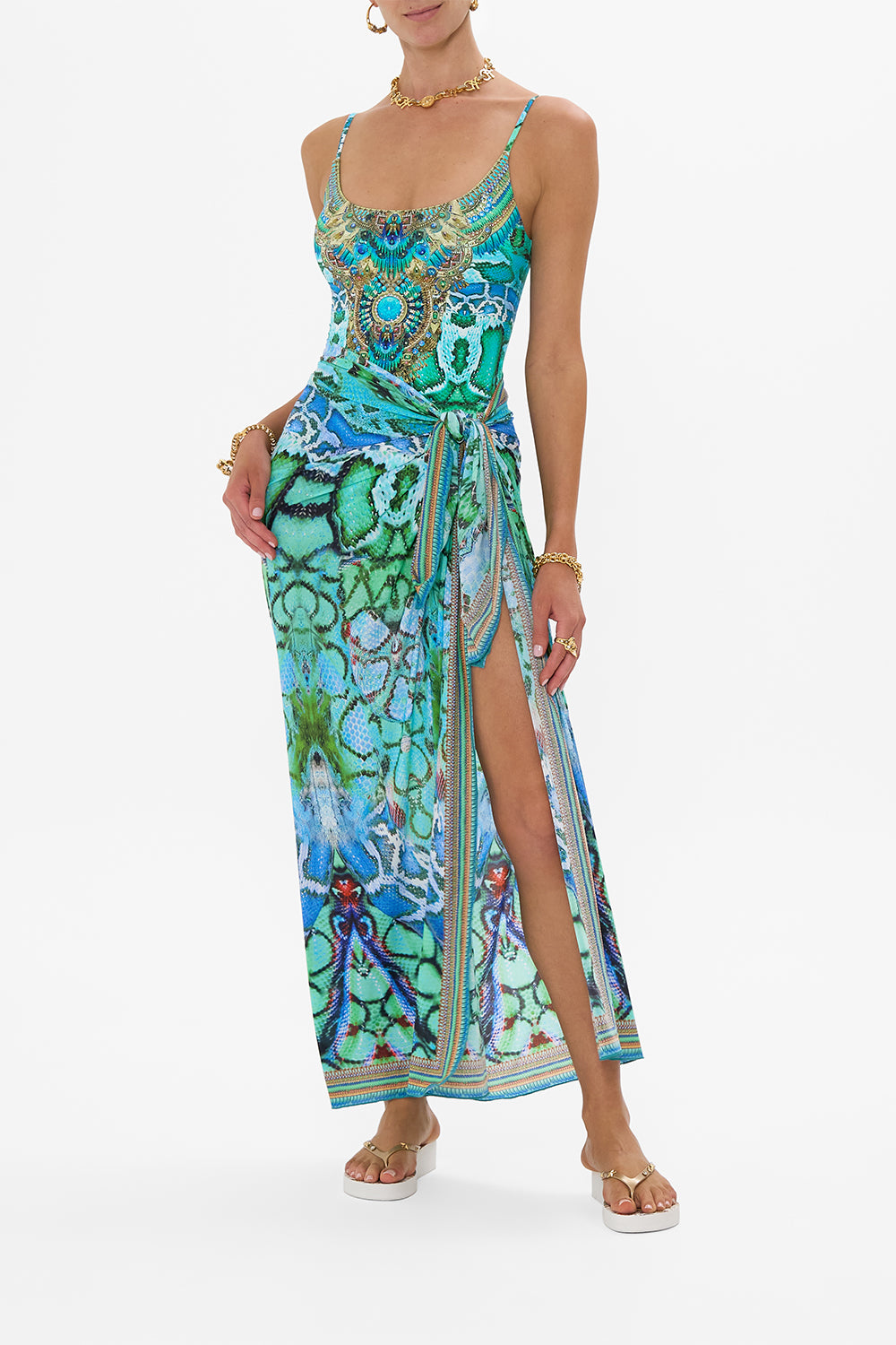 SCOOP NECK ONE PIECE LAND OF WONDER