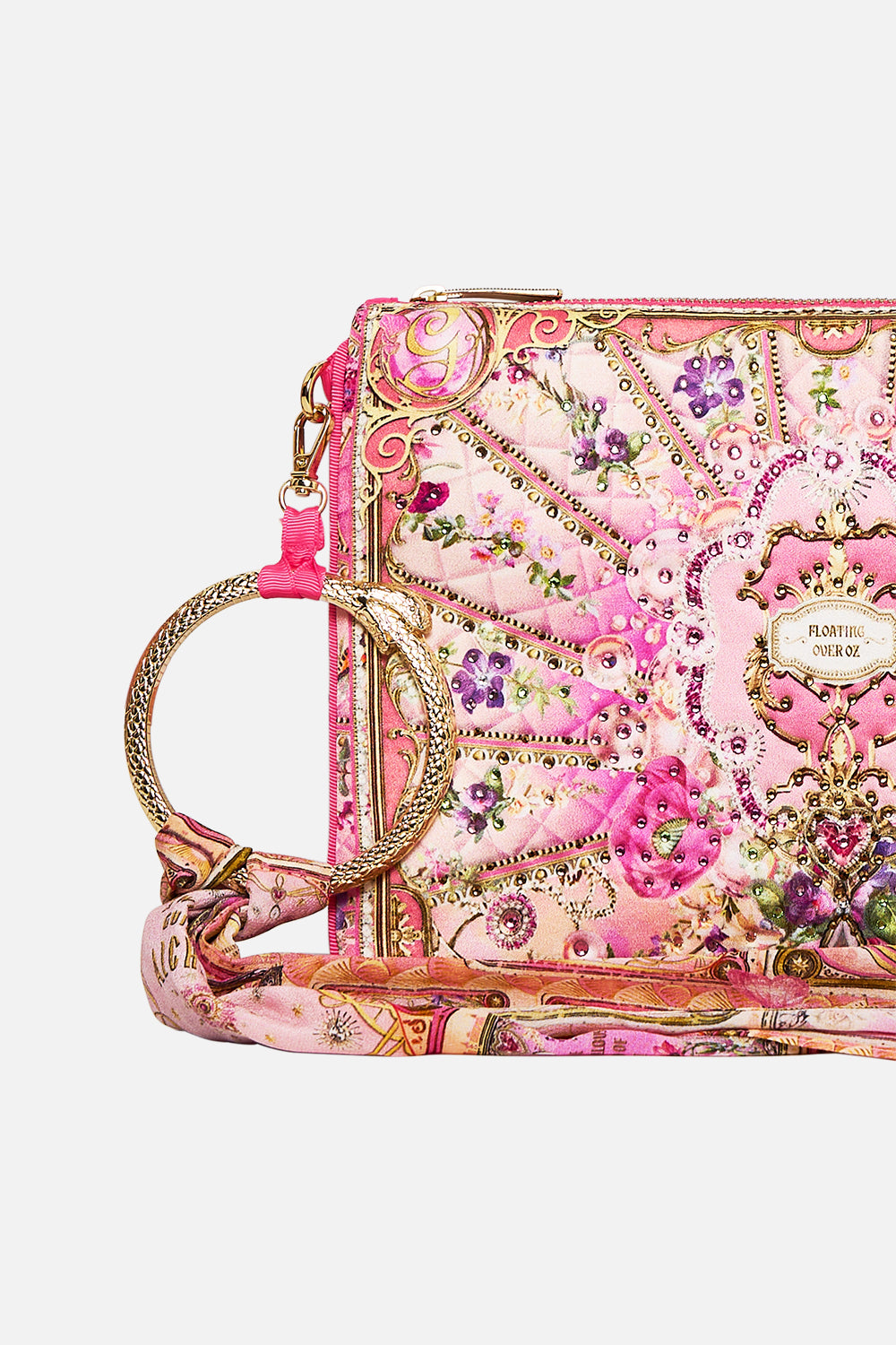 CAMILLA Ring Scarf Clutch in Totally Ozmopolitan Print.