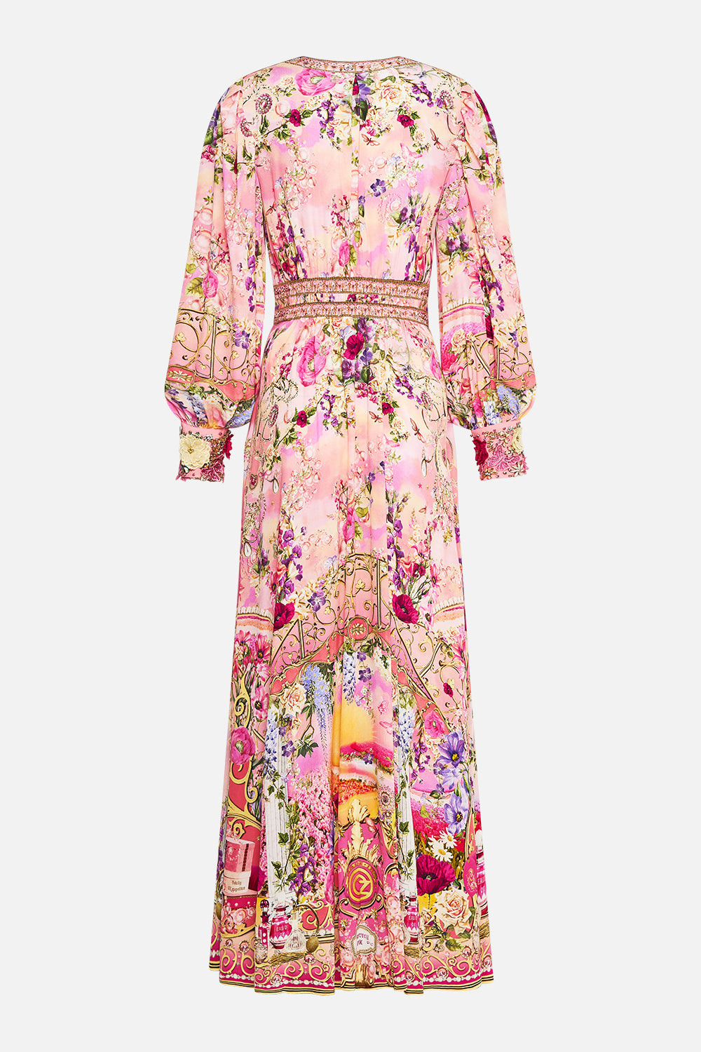 CAMILLA Shaped Waistband Dress With Gathered Sleeves Totally Ozmopolitan