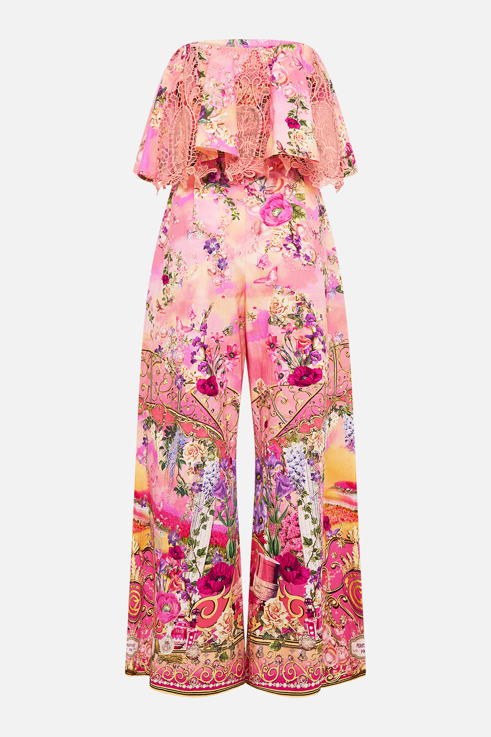 CAMILLA Strapless Jumpsuit With Frill Totally Ozmopolitan