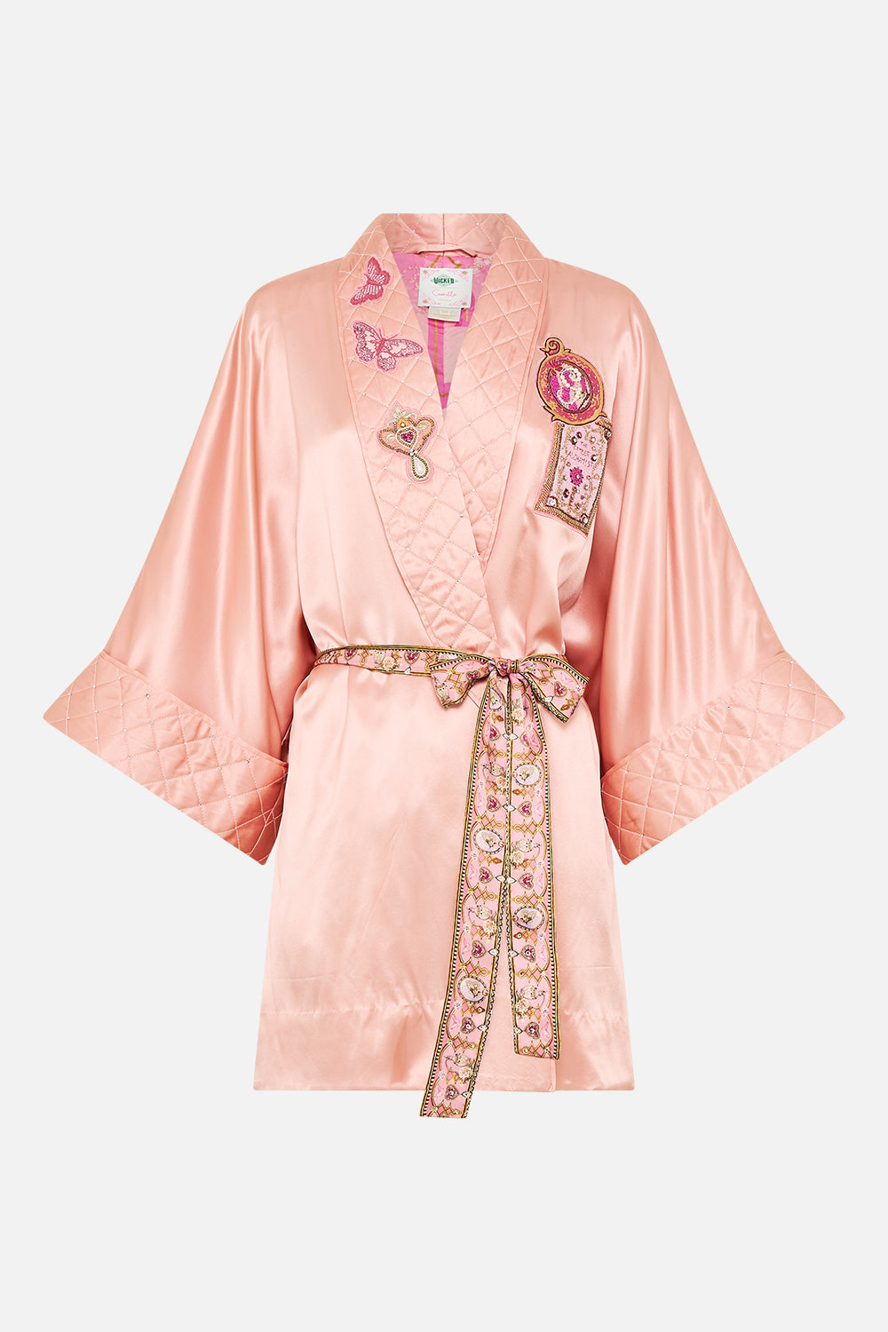 CAMILLA Robe with Narrow Collar in Totally Ozmopolitan Print