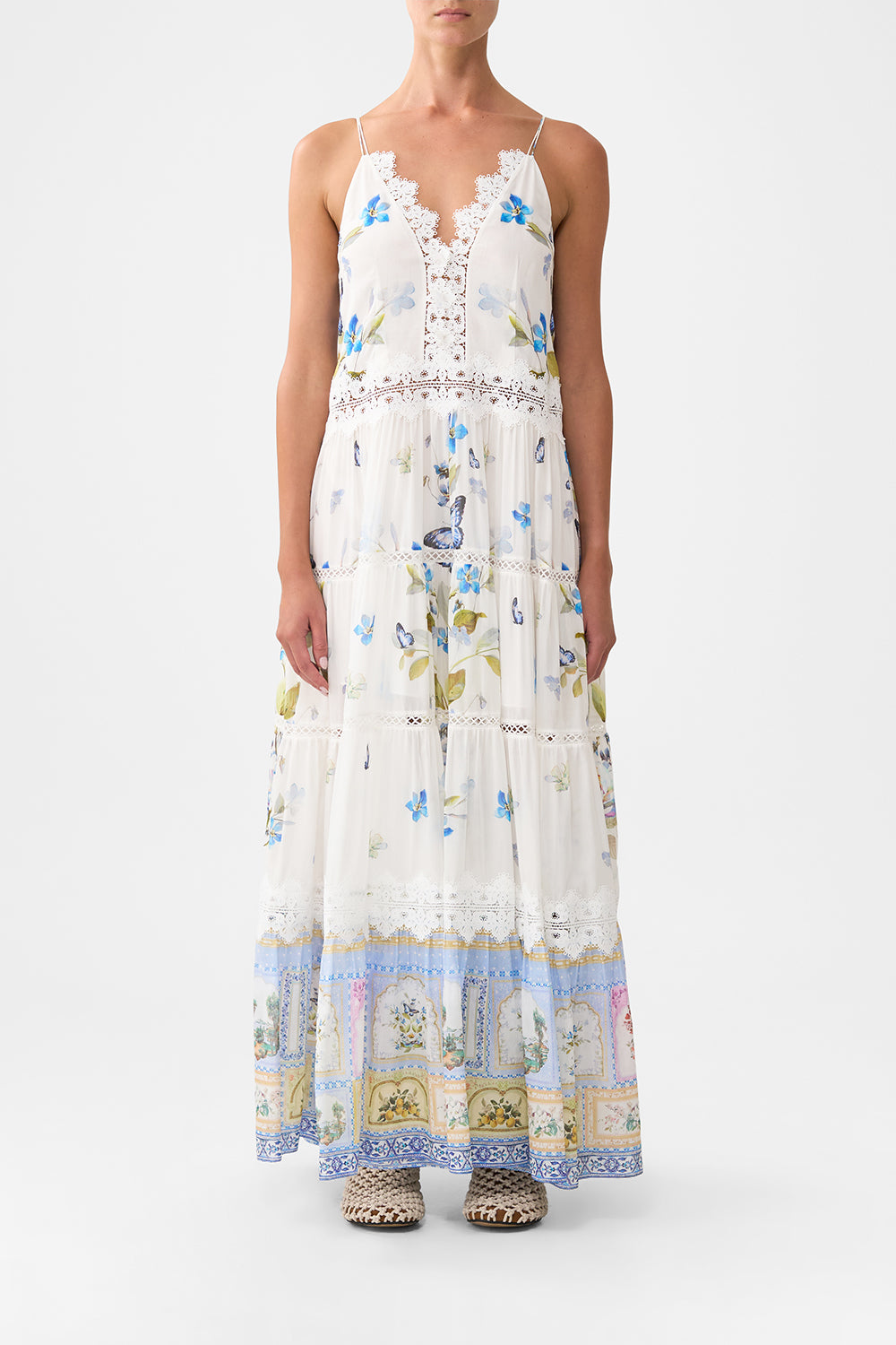 TRAPEZE TIERED DRESS BOTANICAL BALLADS