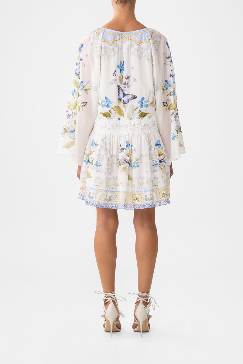 BABIES FLARED DRESS WITH FRILL SHOULDER BOTANICAL BALLADS