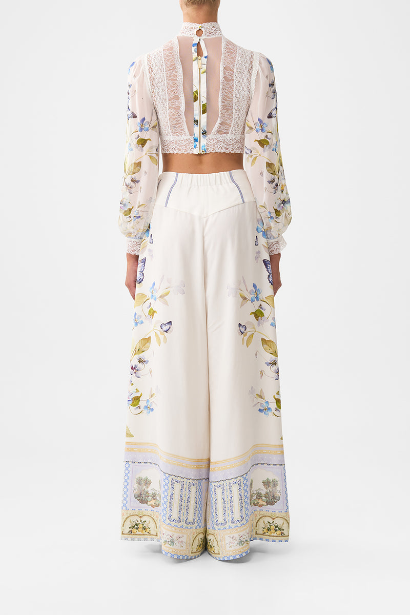 LACE SPLICE ONE SHOULDER DRESS BOTANICAL BALLADS
