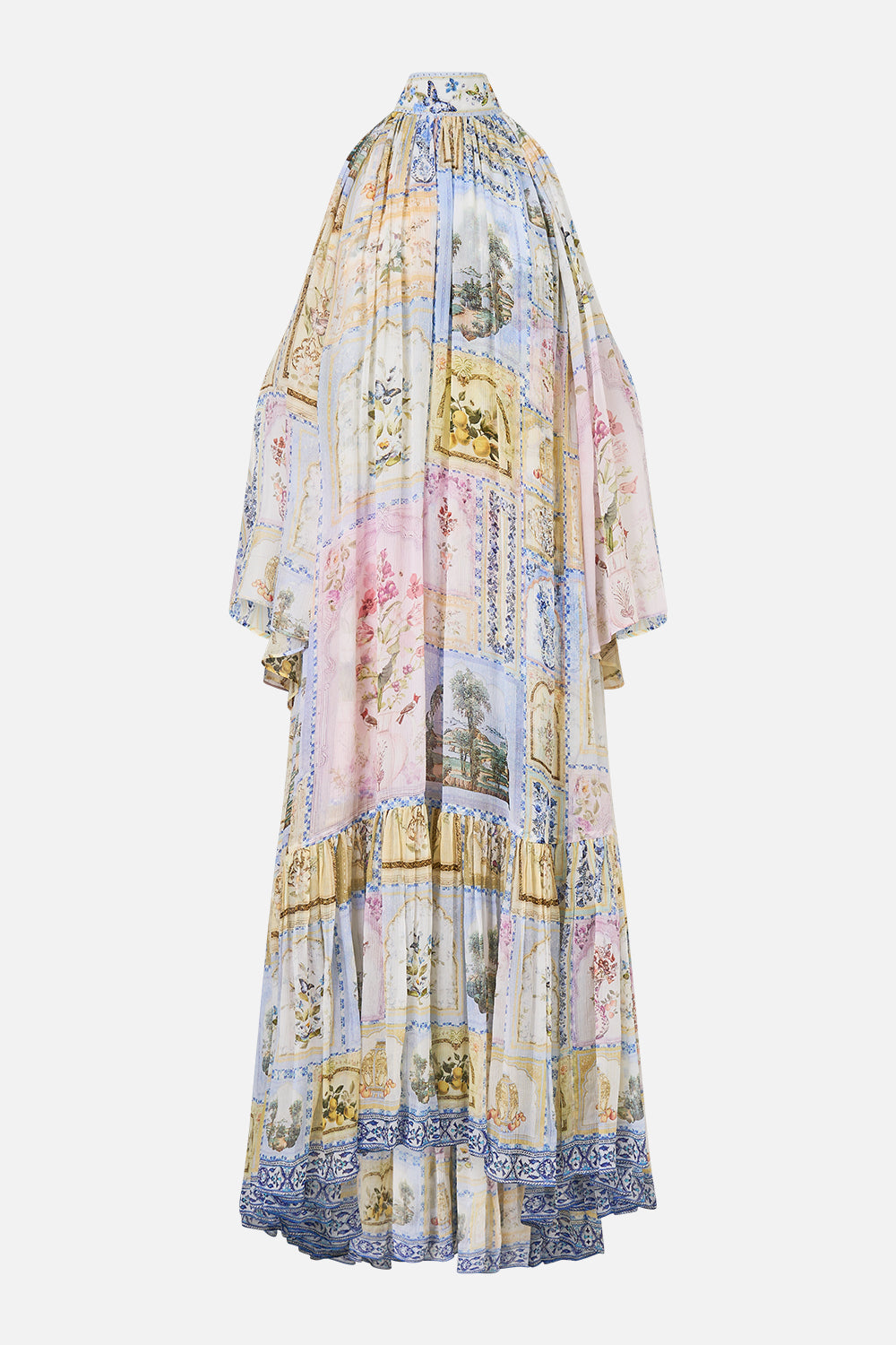 COLD SHOULDER LONG DRESS BOTANICAL BALLADS