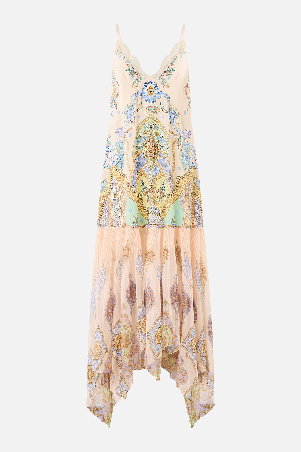 MINIMAL SLIP WITH PLEATED CHIFFON SKIRT EAST OF ISTANBUL