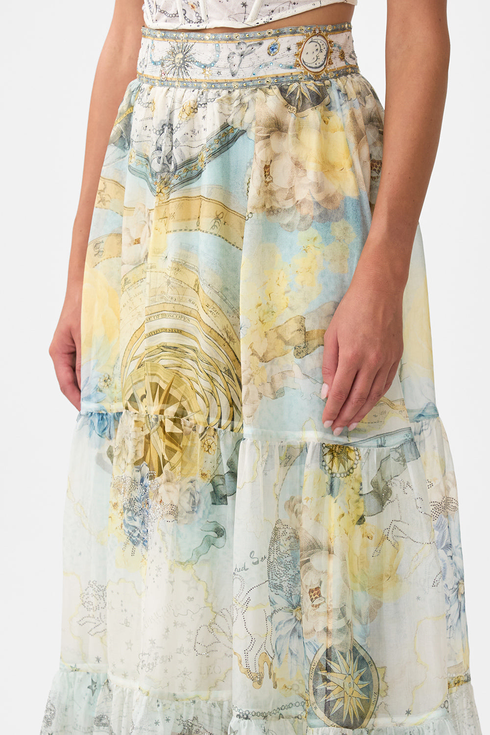 HIGH WAISTED TIERED SKIRT MY LUCKY STARS