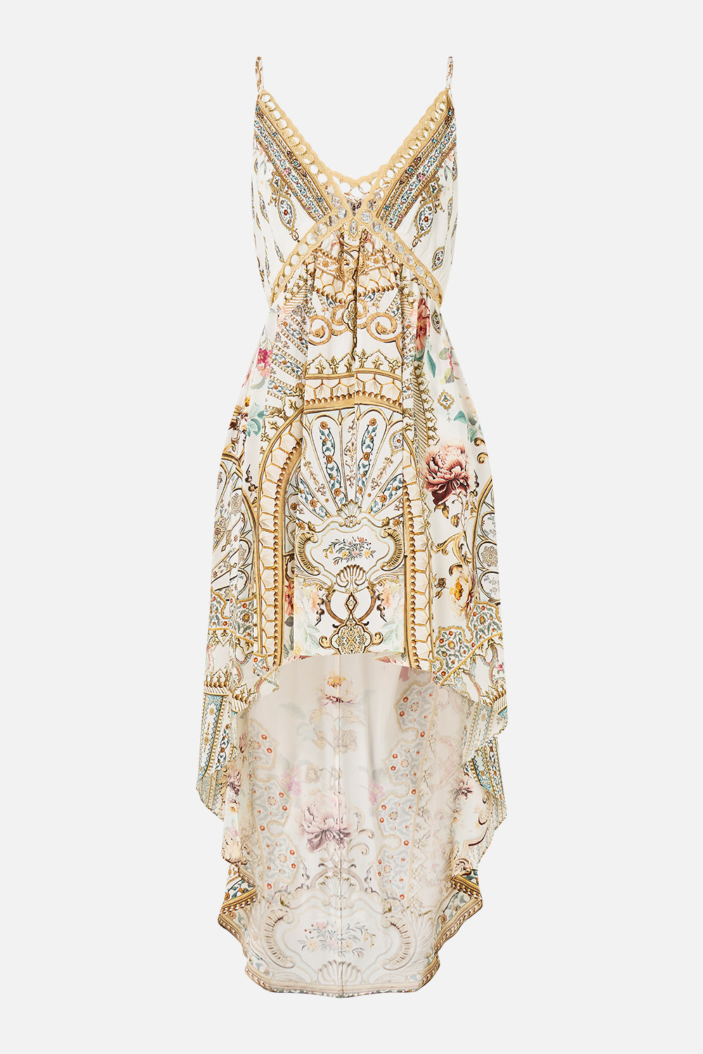 STRAPPY HIGH LOW DRESS WITH POCKETS OTTOMAN DYNASTY