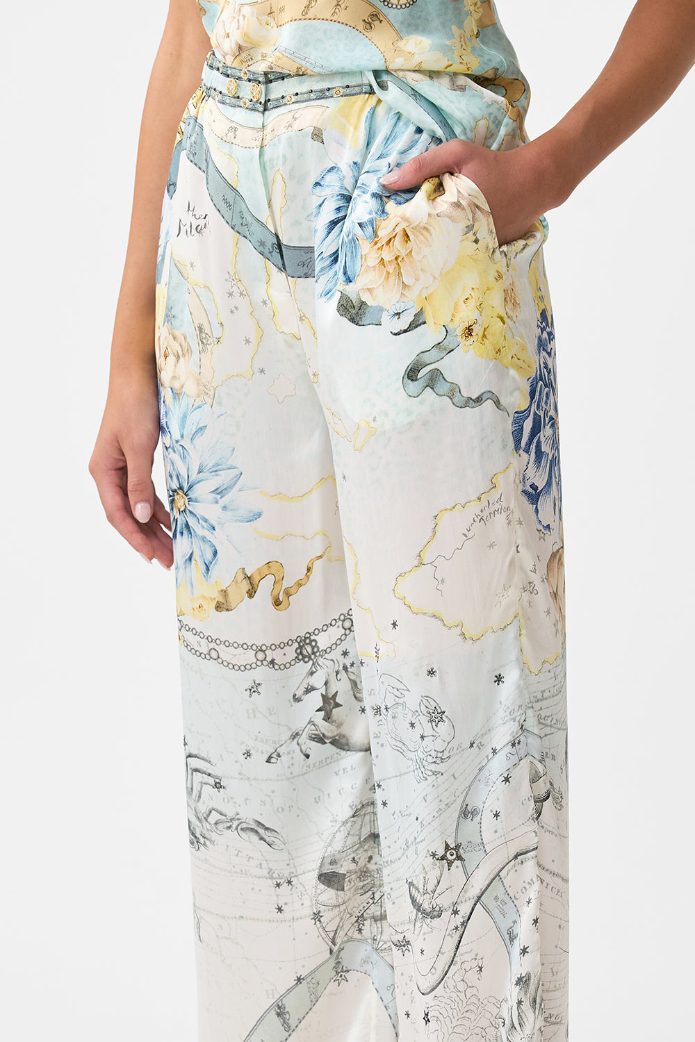 BUTTON FRONT LOUNGE PANT MY LUCKY STARS