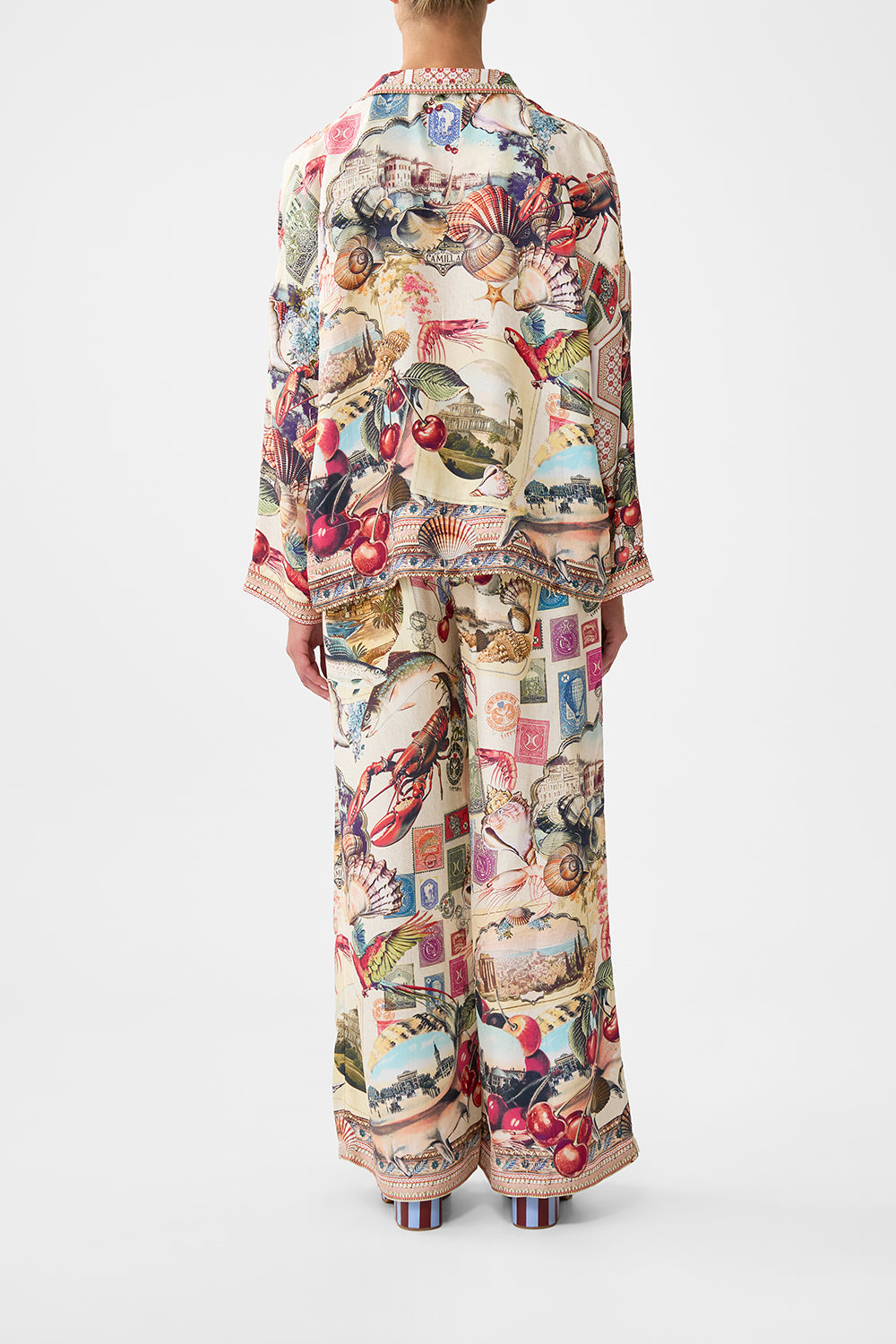 CROPPED RELAXED SHIRT NOTES FROM THE ROAD