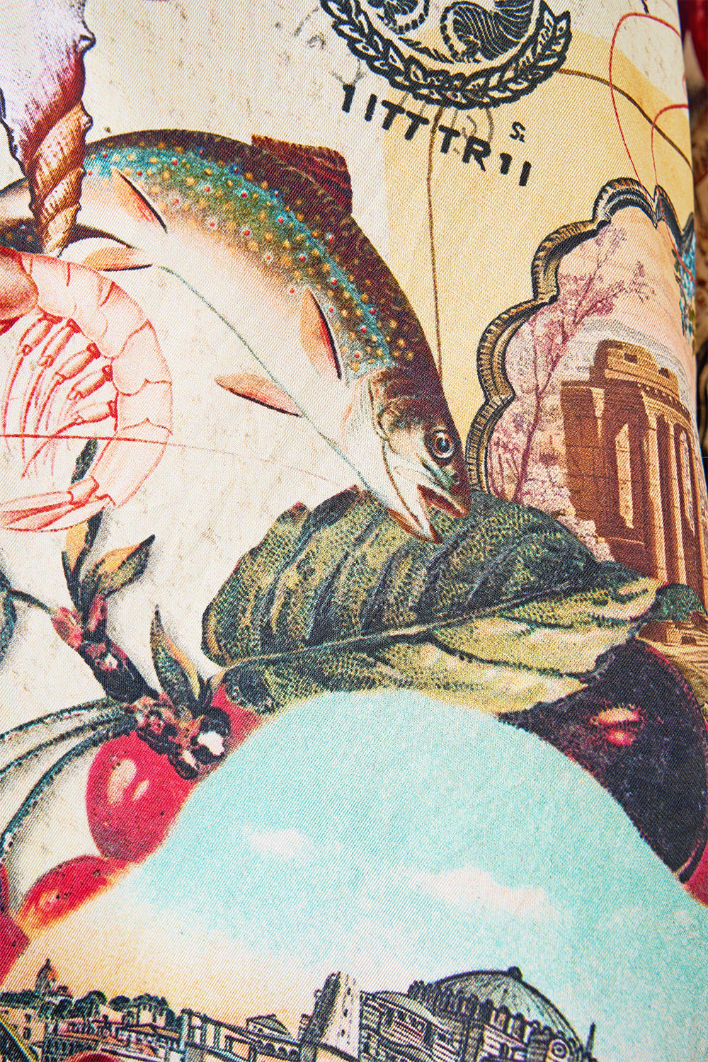 CROPPED RELAXED SHIRT NOTES FROM THE ROAD