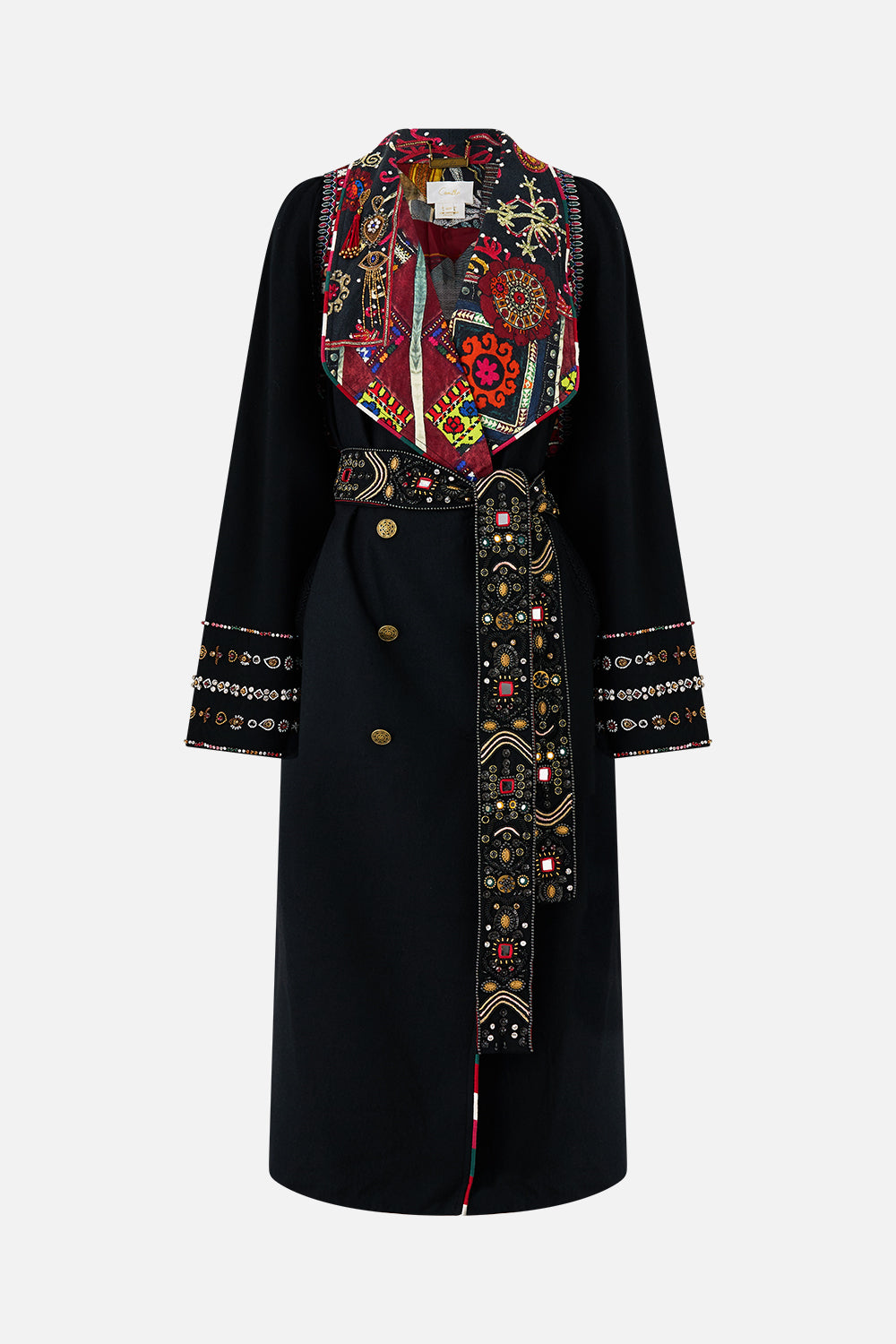 COAT WITH VEST DETAIL PATCHWORK ALCHEMY