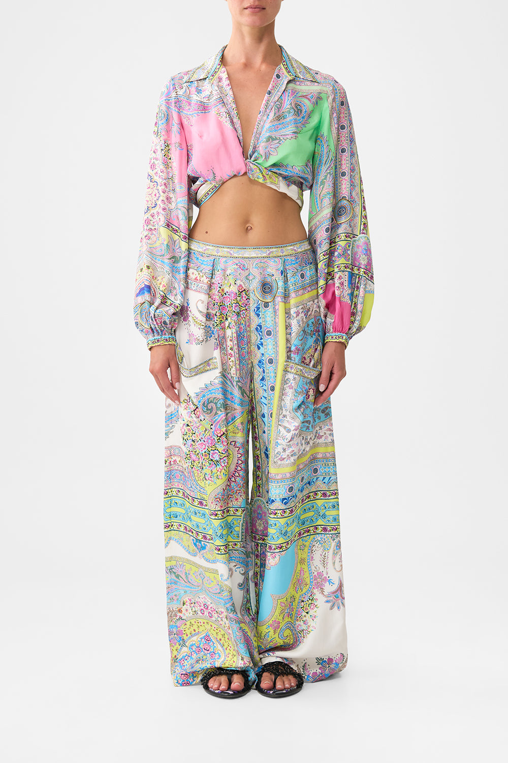 WIDE LEG TROUSER WITH FRONT POCKETS MAGIC CARPET RIDE