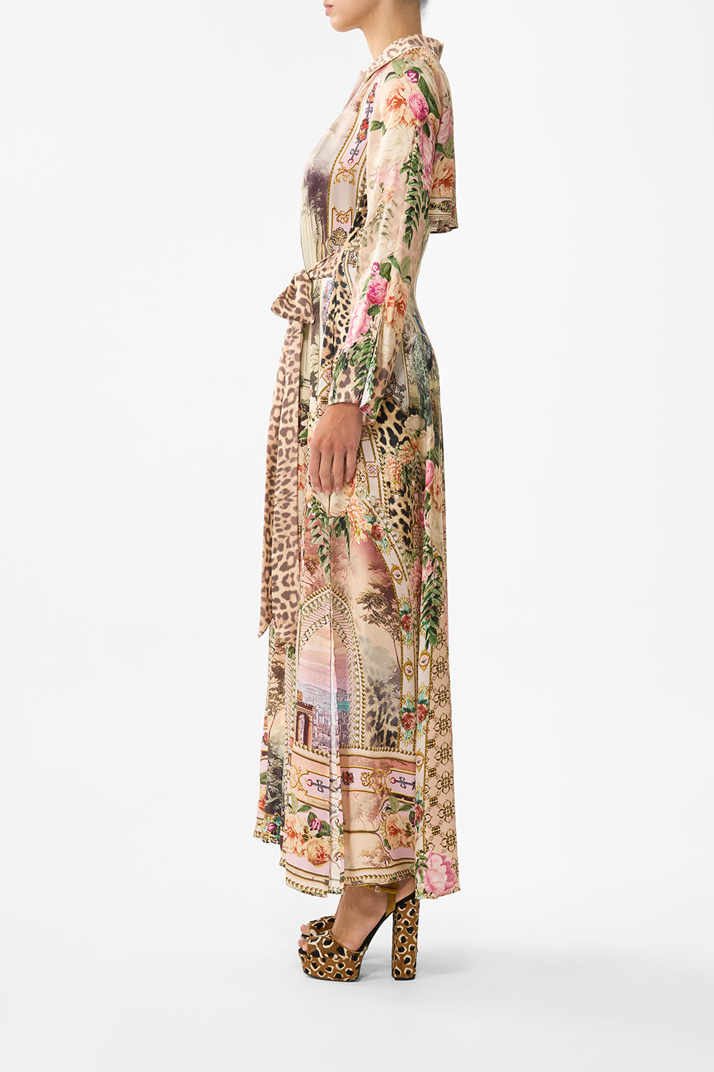 PRINTED TRENCH WATERCOLOUR WONDERLAND