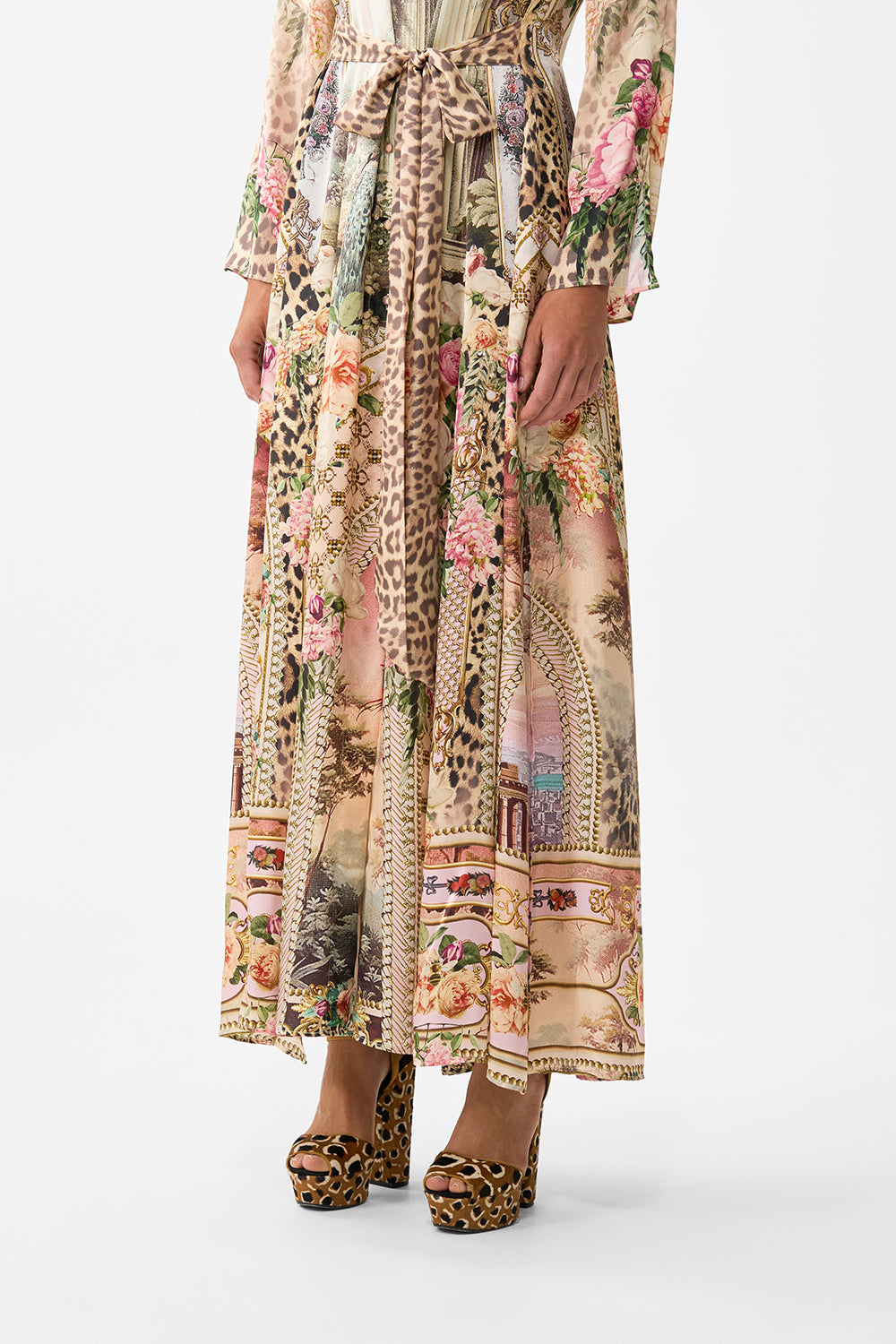 PRINTED TRENCH WATERCOLOUR WONDERLAND