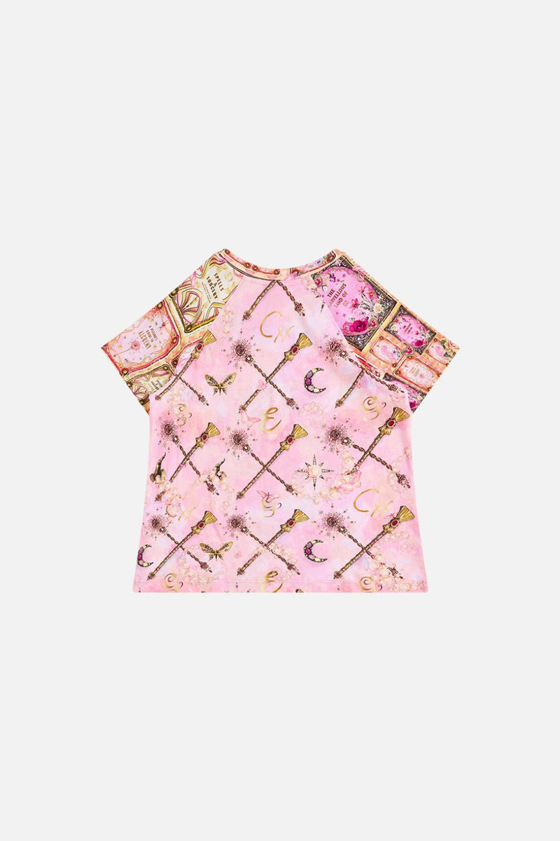 OVERSIZED BAND TEE - WHITE/PINK TOTALLY OZMOPOLITAN