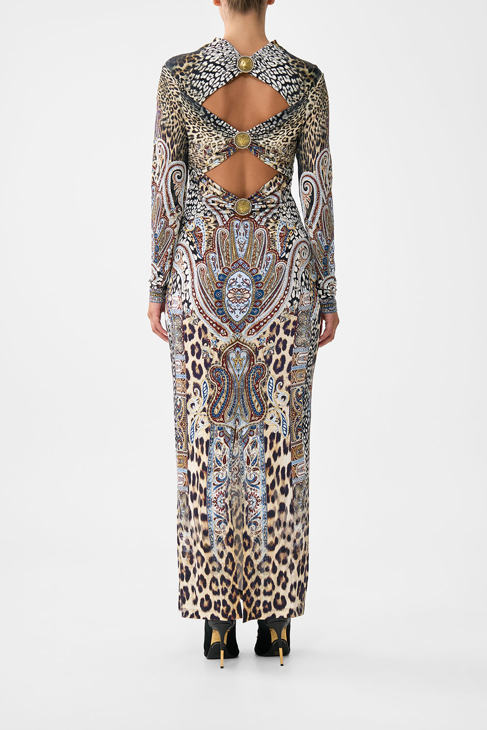 BACK DETAIL JERSEY DRESS ISTANBUL ANIMALIA