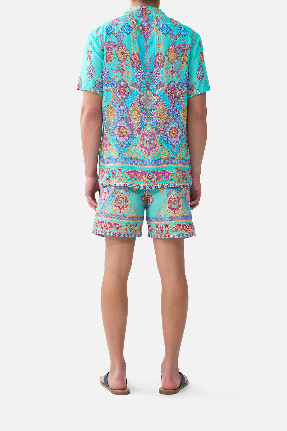 SHORT SLEEVE CAMP COLLARED SHIRT THE CONCUBINES CORRIDOR