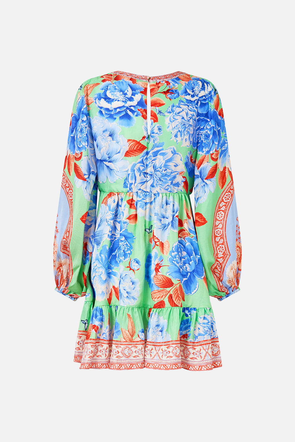 SHORT TIE FRONT BLOUSON DRESS TOPKAPI POP