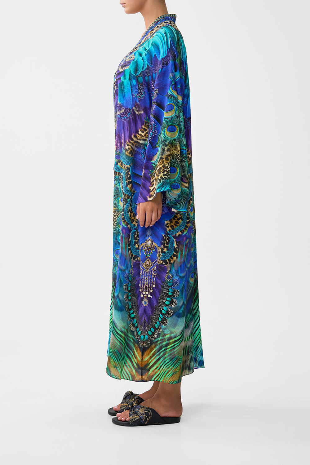 FLARE SLEEVE LONG ROBE COSMIC ZOOLOGY
