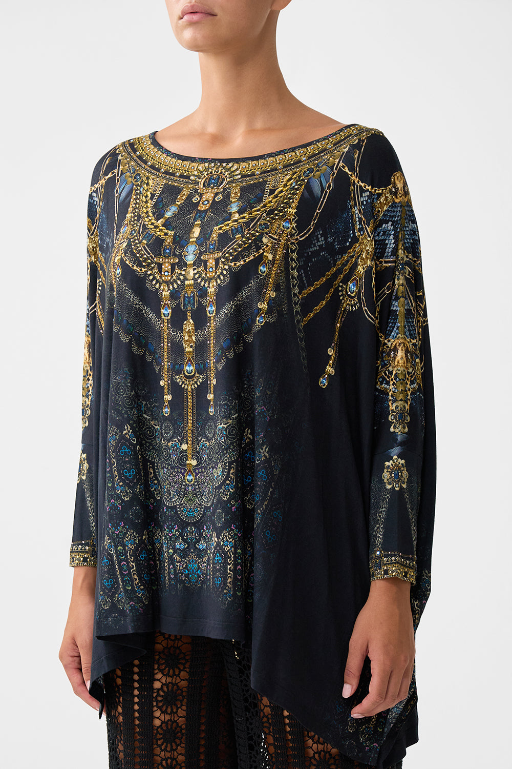 SCOOP NECK SLOUCH TEE SONG OF THE SOLSTICE