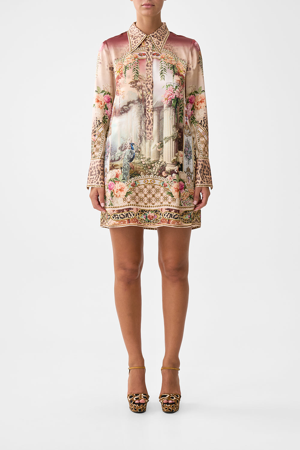 MINI SHIRT DRESS WATERCOLOUR WONDERLAND