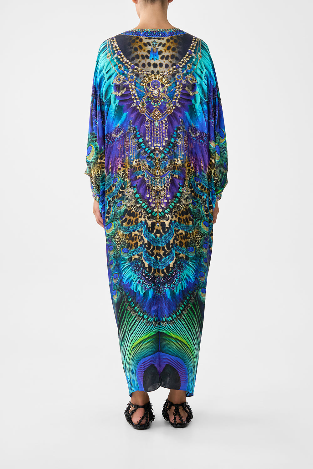 PIERCED V NECK KAFTAN COSMIC ZOOLOGY