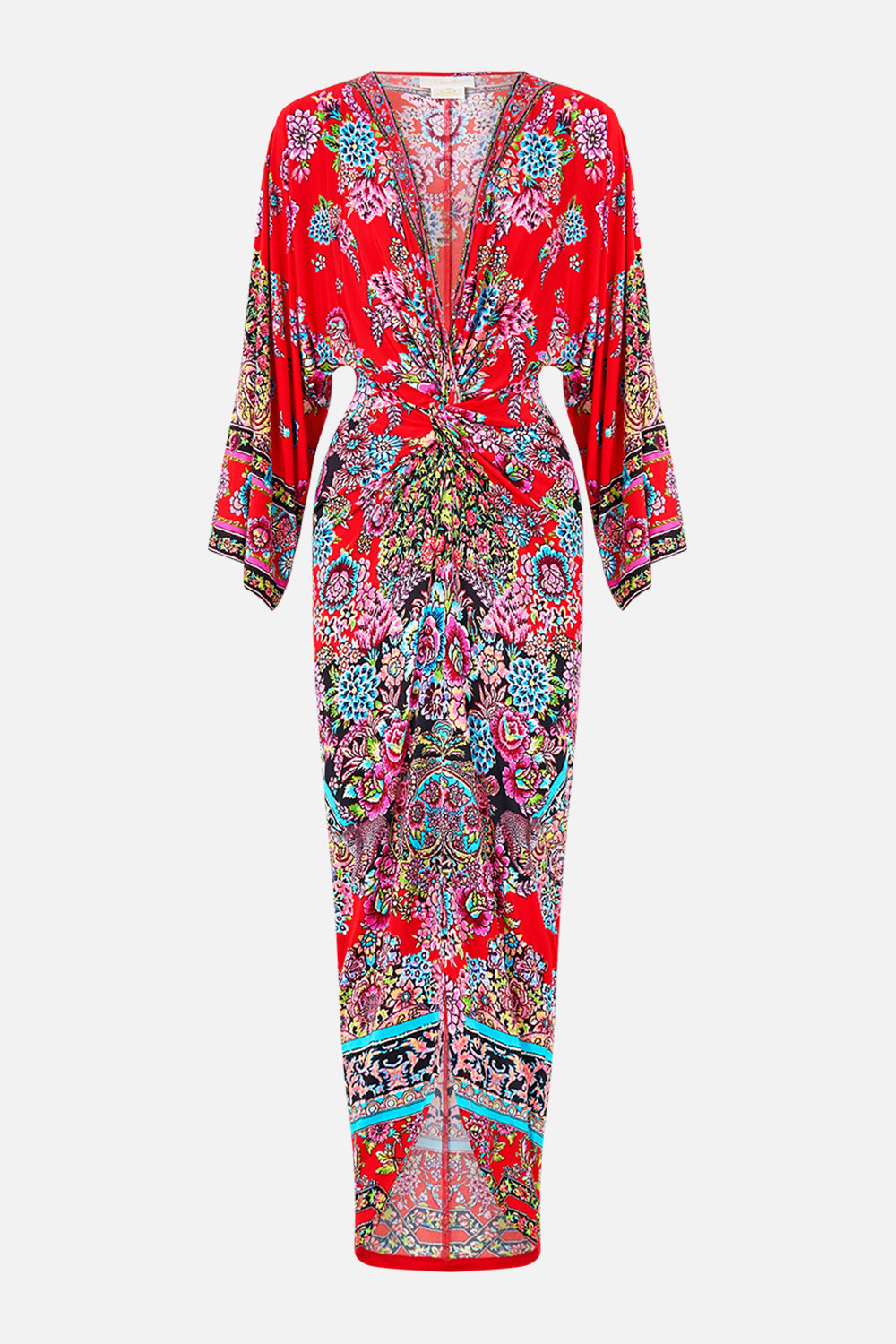 LONG SPLIT FRONT TWIST DRESS ARTISANS OF ANATOLIA