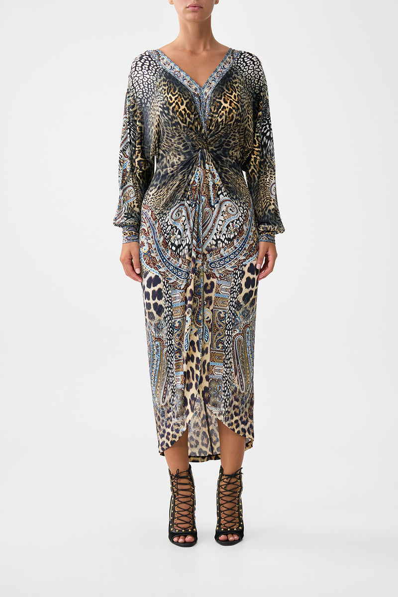 RELAXED SHORT DRESS WITH DROPPED WAIST ISTANBUL ANIMALIA