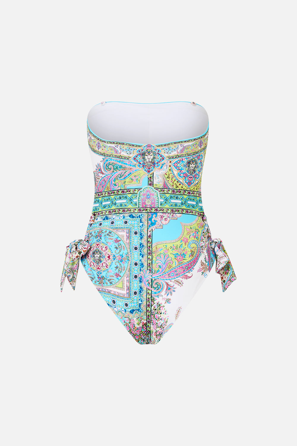 BANDEAU ONE PIECE WITH EYELET TIE SIDES MAGIC CARPET RIDE