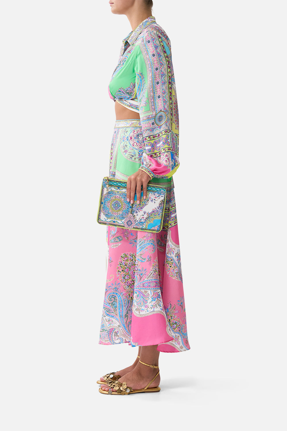 SMALL CANVAS CLUTCH MAGIC CARPET RIDE