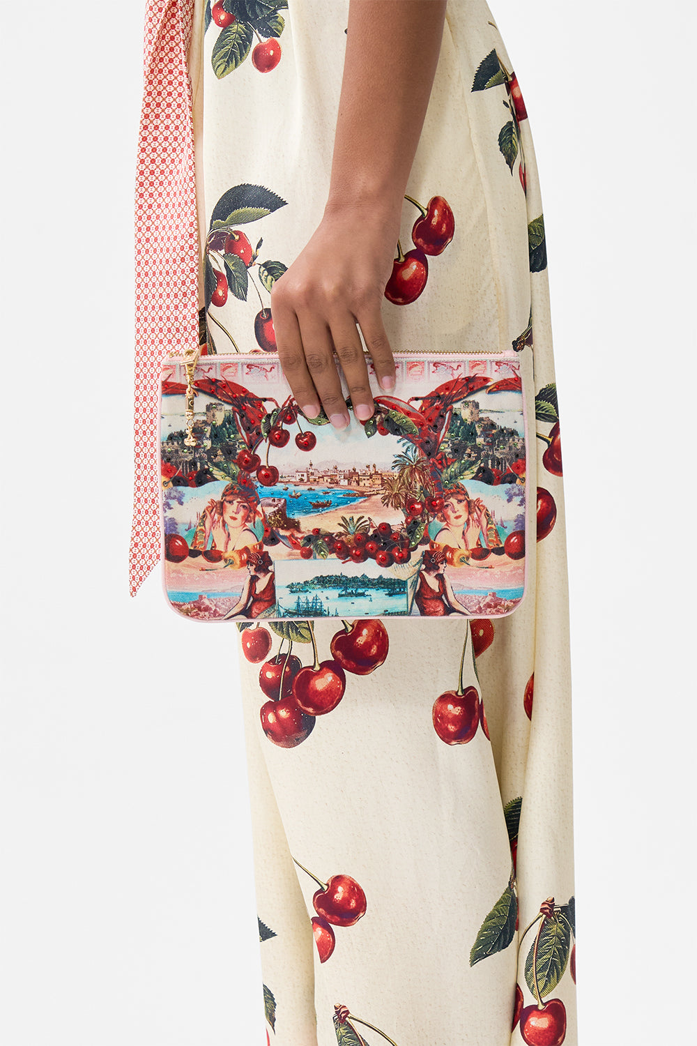 SMALL CANVAS CLUTCH NOTES FROM THE ROAD